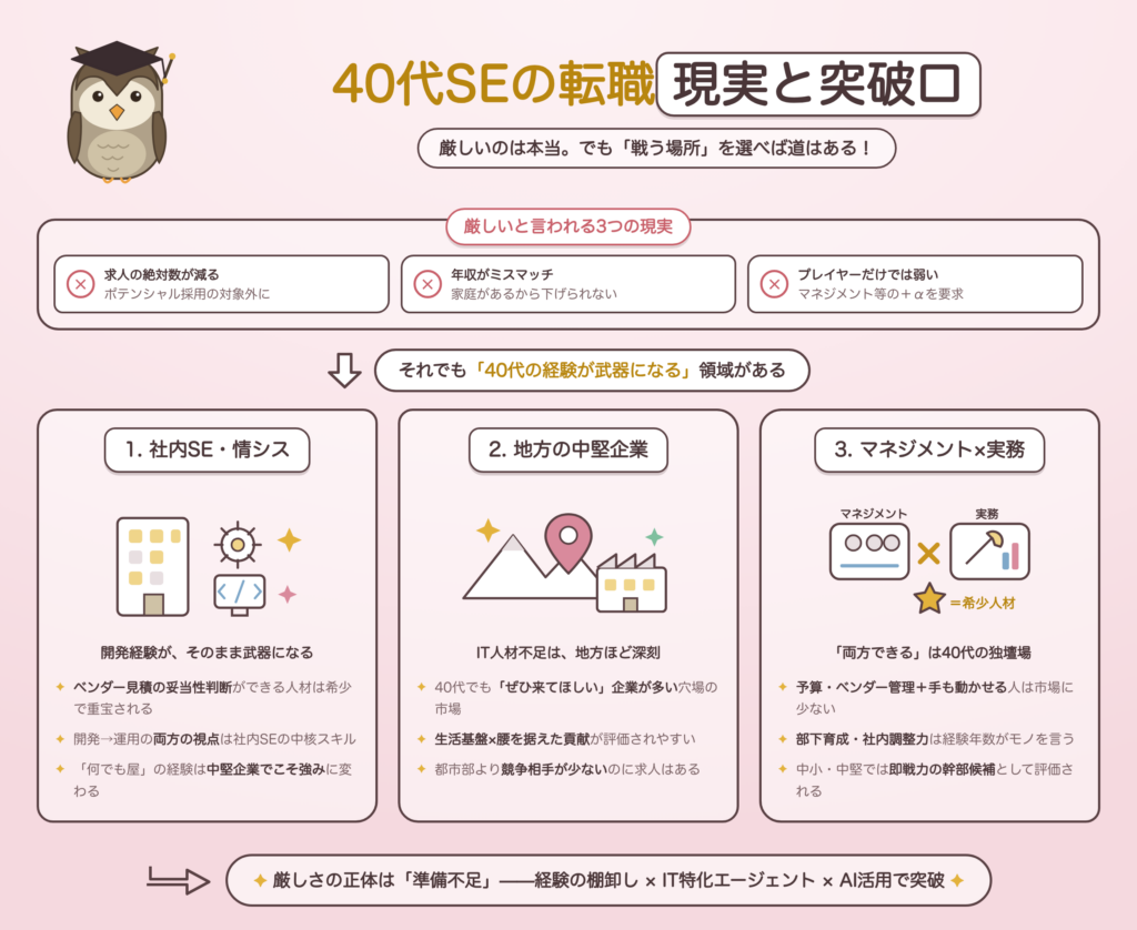 40代SEの転職の現実と突破口の図解